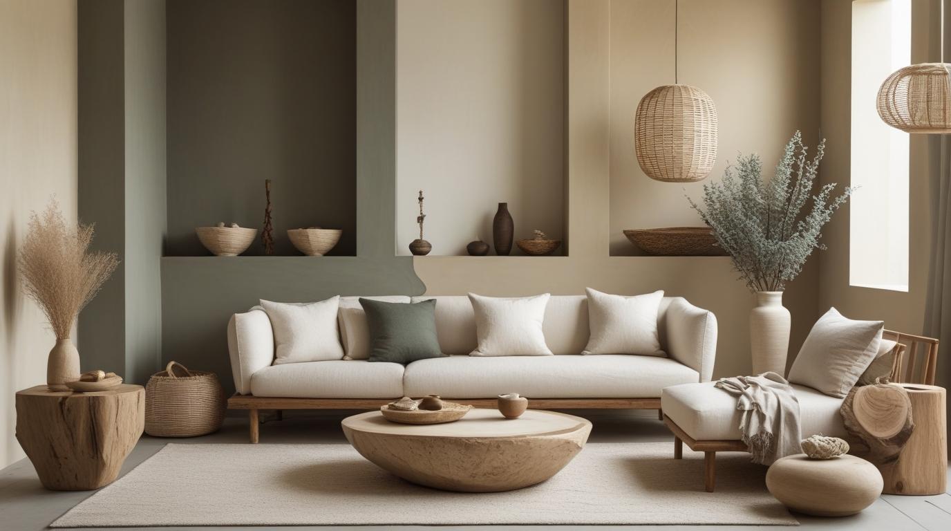 In Zen interior design, neutral colors are the rule