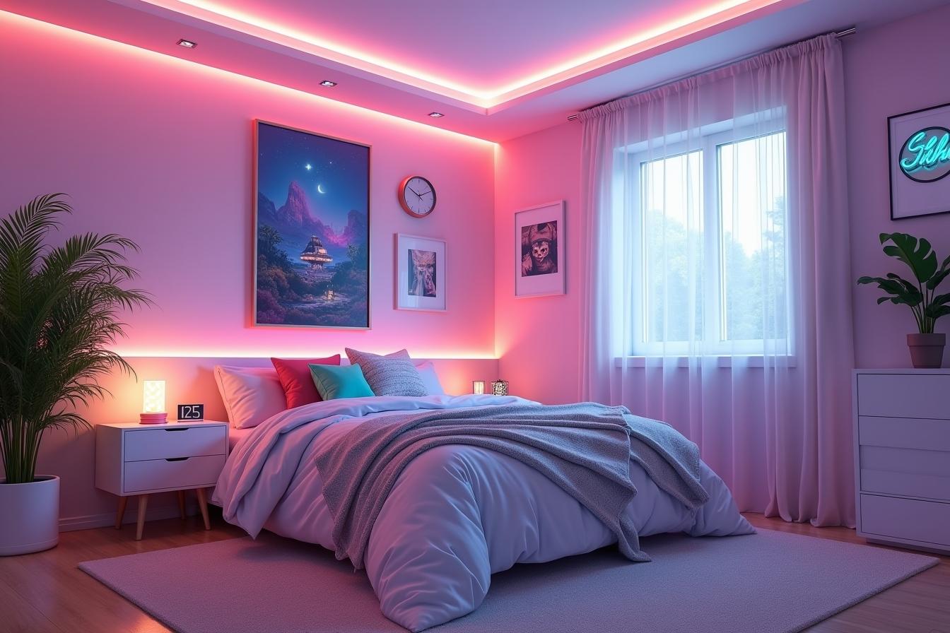 vaporwave bedroom