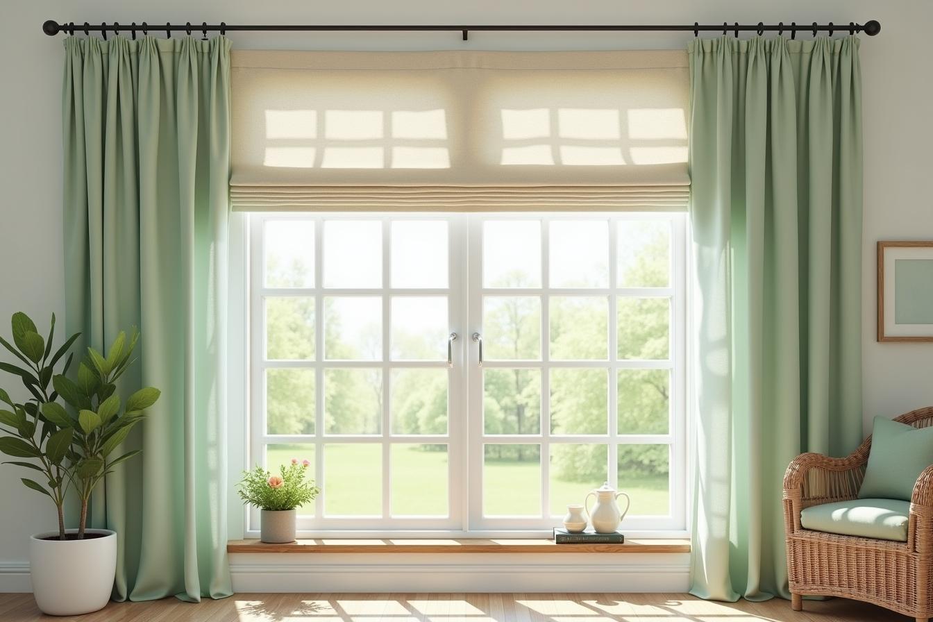 Sage Green Window Treatments