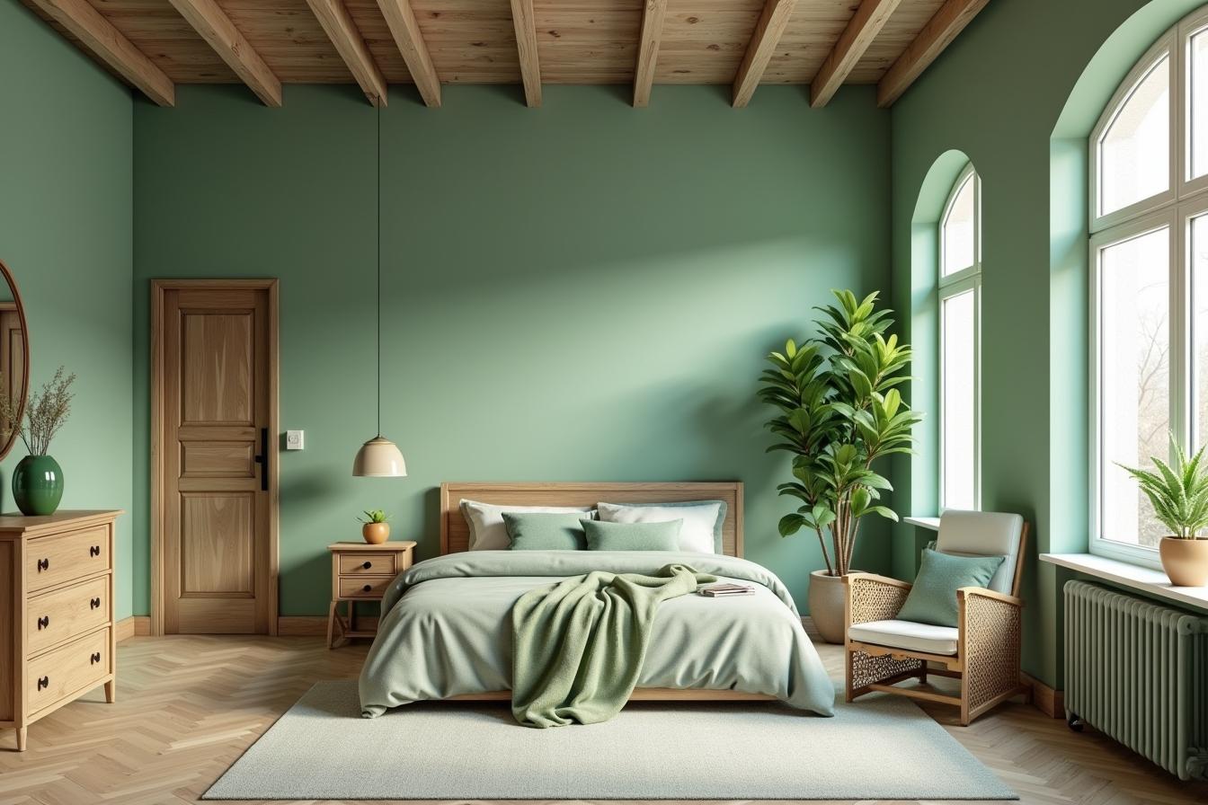 Sage Green Ceiling Accents